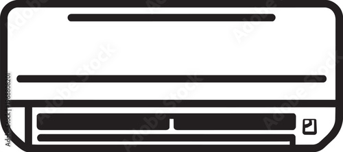 Air Conditioning Unit Icon Black Vector