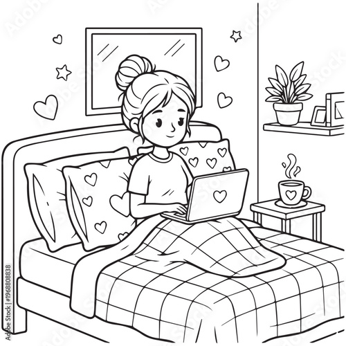 Cozy Moms Cute Coloring pages