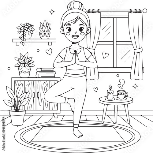 Cozy Moms Cute Coloring pages