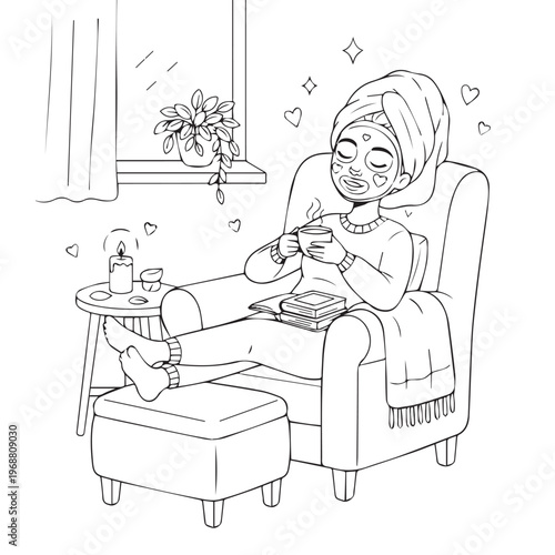 Cozy Moms Cute Coloring pages