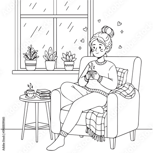 Cozy Moms Cute Coloring pages