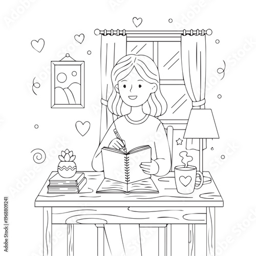 Cozy Moms Cute Coloring pages