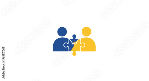 Two people working together in harmony.