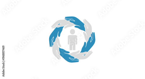 A symbolic illustration of teamwork and unity.