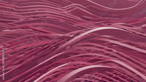 Deep crimson waves pulsing slowly, abstract motion texture. Ai generated.