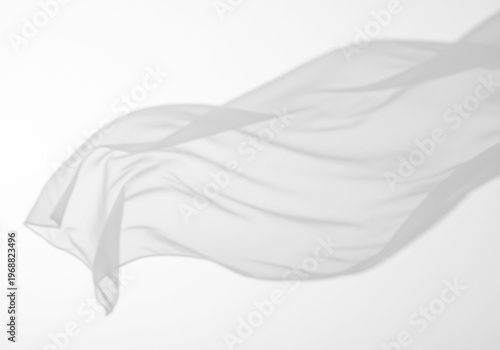 Cuadro en lienzo light effect shadow overlay abstract wave fabric curtain drape realistic sunligh