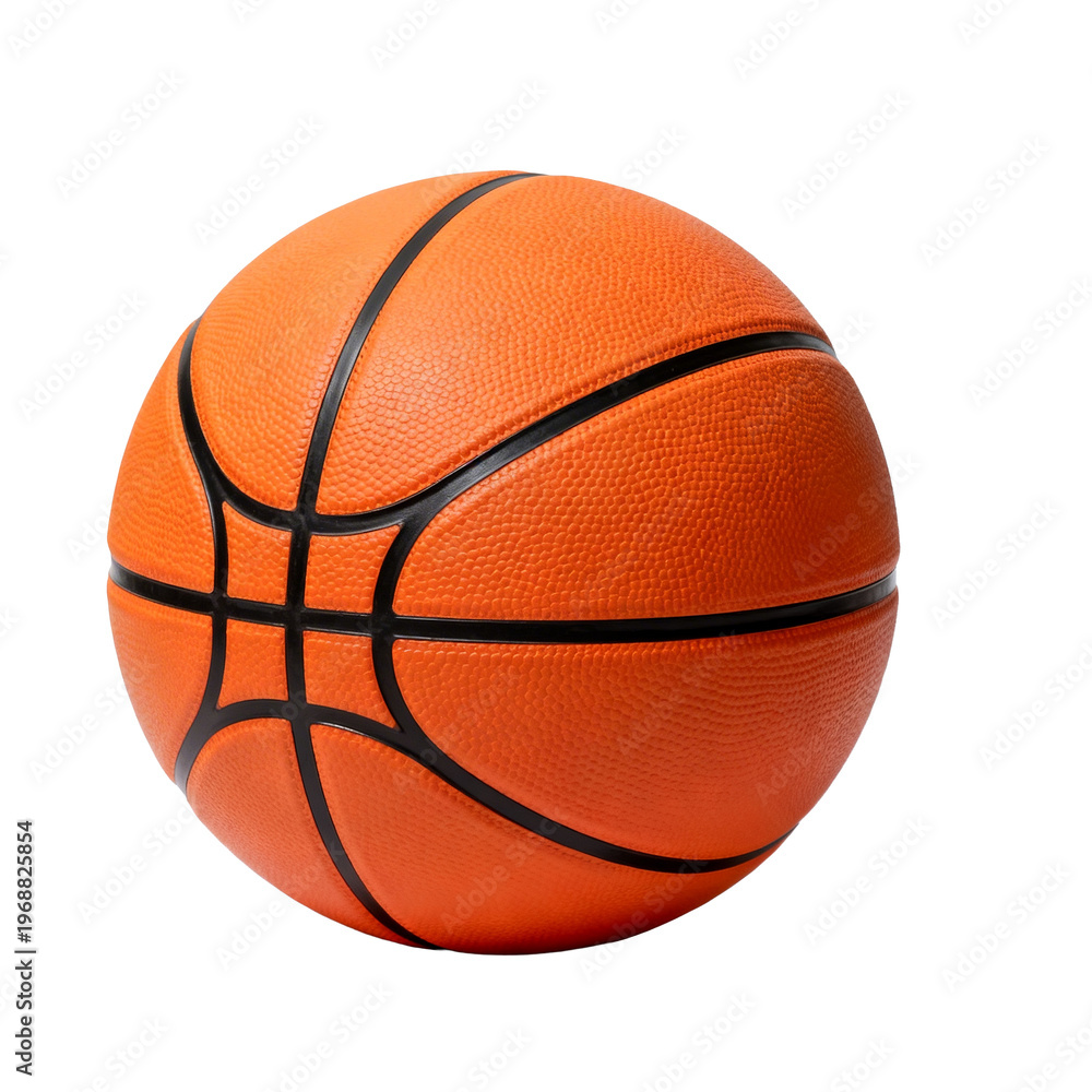Fototapeta premium [Transparent Background PNG]Orange Basketball with Black Lines