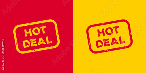 Hot deal rubber stamp style sticker for promotional sales