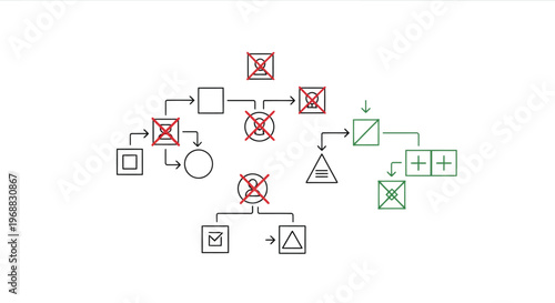 Family Tree Chart Showing Genetic Inheritance Patterns.