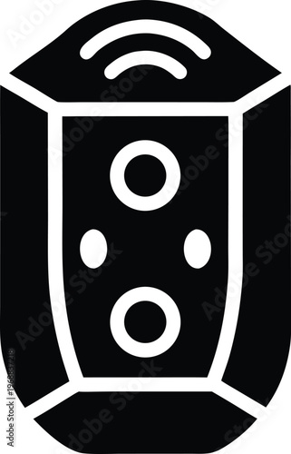 motion sensor soap dispenser silhouette vector art illustration, black and white design