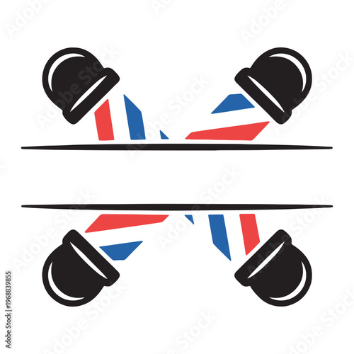Two pairs of ice skates performing a synchronized jump over a horizontal bar