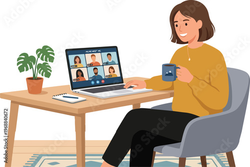 Woman sitting on chair and eating a large burger