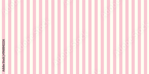 Pink White Vertical Stripe Seamless Pattern Aesthetic Pastel Background Retro Textile Fabric Graphic