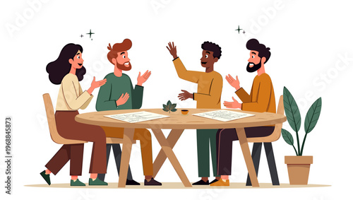 A cartoon man walking quickly with a determined look, conveying a sense of urgency and focus.