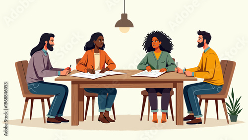 A stylish, modern chair with a blue and brown color scheme, conveying a sense of comfort and sophistication.