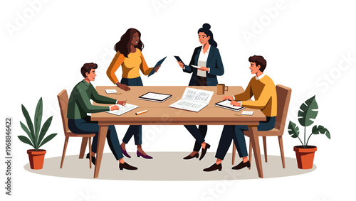 A stylized illustration of a potted plant on a plain background, perfect for use in design projects or as a decorative element.