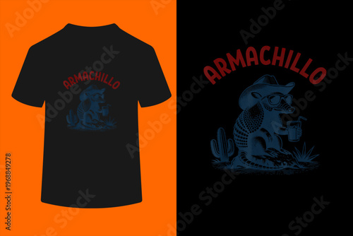 Armachillo - Funny Chilling Desert Armadillo T-Shirt
