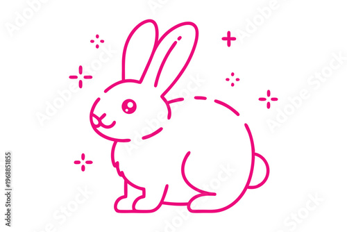 Fluffy white sheep cartoon illustration, simple line art, soft and cuddly