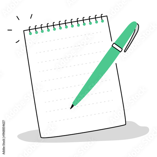 Journal with pen icon, Daily Journaling Practice for Mental Clarity Personal Growth and Self-Reflection, Boost Mindfulness and Wellbeing with a Daily Journal with Pen icon