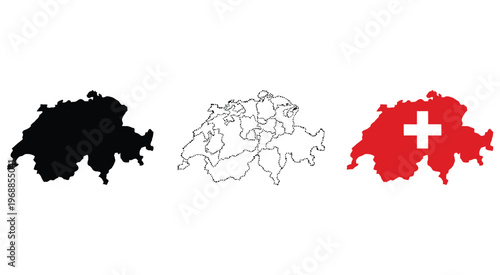 Canada map silhouette