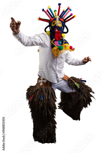 Foto Aya Huma Portrait, Inti Raymi Character, Indigenous Tradition of Ecuador