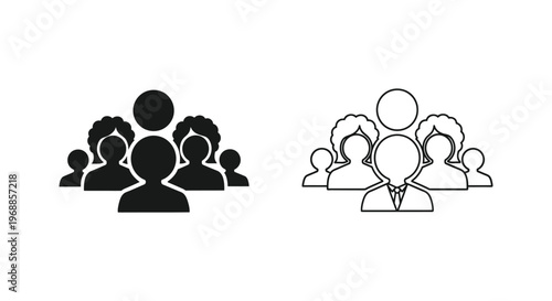 Team Collaboration & Leadership Concepts Vector