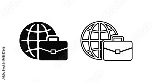 Global Business Travel Solutions & Professional Travel Tips Vector