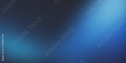 Foto Cool abstract grainy texture background with dark gray and deep blue gradient colors creating a mesmerizing, blurry light leak effect