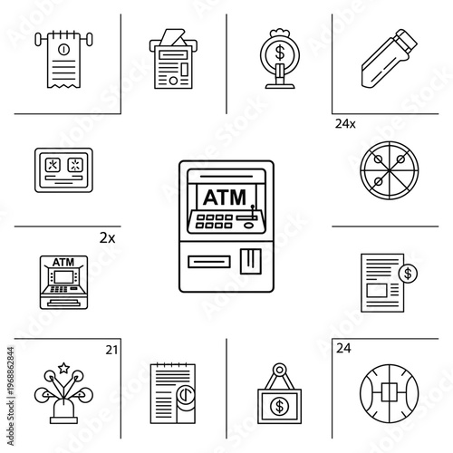 Automated Teller Machine Cash Withdrawal.