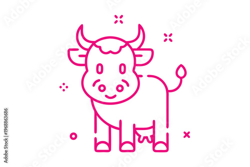 Cute fluffy cloud character sneezing with tissues in simple line art