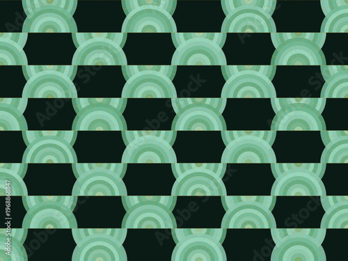 Elegant Art Deco Fan Pattern Gold Geometric Luxury Background