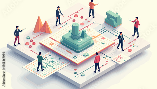 A minimalist background with wavy lines and a partial document edge, conveying a sense of creativity and modernity.