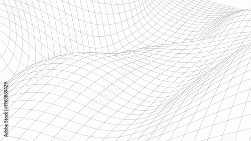 Abstract undulating curved grid lines – Ideal for data connectivity, architectural concepts, or tech backgrounds.