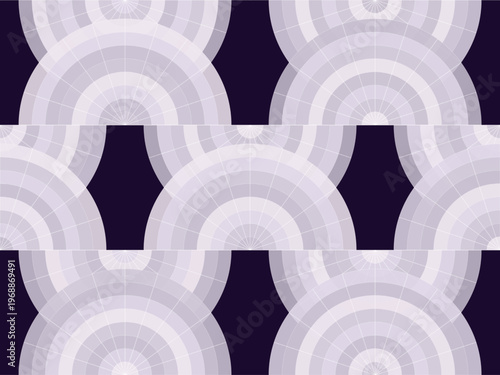 Art Deco Sunburst Fan Ornamental Gold Black Premium Pattern