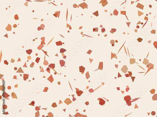 Colorful Terrazzo Fragments Organic Stone Mosaic Background
