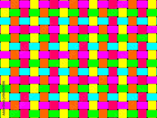 Colorful Textile Weave Abstract Cloth Background Design