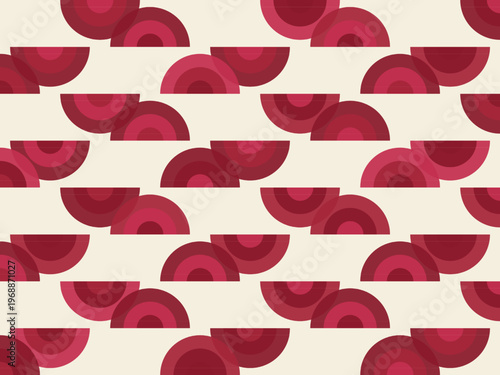 Vintage Art Deco Shell Pattern Sophisticated Glamour Design