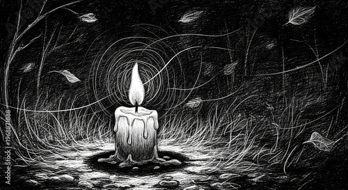 Candle in the Night Concept of Goodness