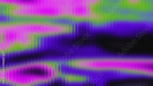 Photos Abstract synthwave background with ribbed wave distortion, neon gradients and spotted texture