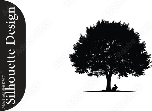 A serene person sits beneath a large tree in a natural landscape.