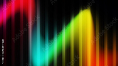 Abstract Glowing Neon Gradient Wave With Vertical Scanlines Digital Audio Visualizer Spectrum Background
