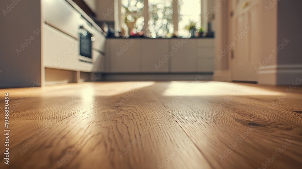 Fototapeta premium close-up view of an oak wooden floor