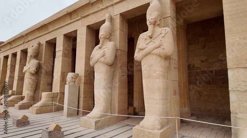 A view from the Temple of Hatshepsut in Luxor, Egypt. It is one of the most visited temples in the country.