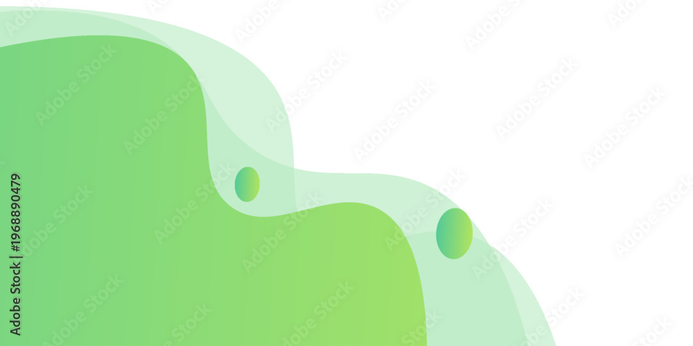 Fototapeta premium Modern graphic element with background Abstract geometric shapes. Gradient Dynamic abstract composition Vector illustration. Design element for web banners, posters, green and white.