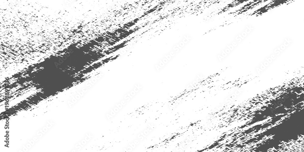 Fototapeta premium Abstract black ink scratches and streaks on a white background, chaotic minimalism, high contrast, textured brush strokes, modern monochrome art style.