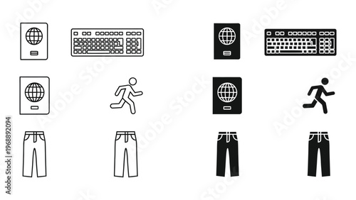 Contrast between virtual and physical travel and work attire choices