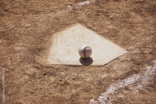 Baseball field home plate