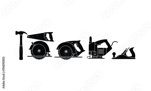 Essential hand and power tools for woodworking and construction projects