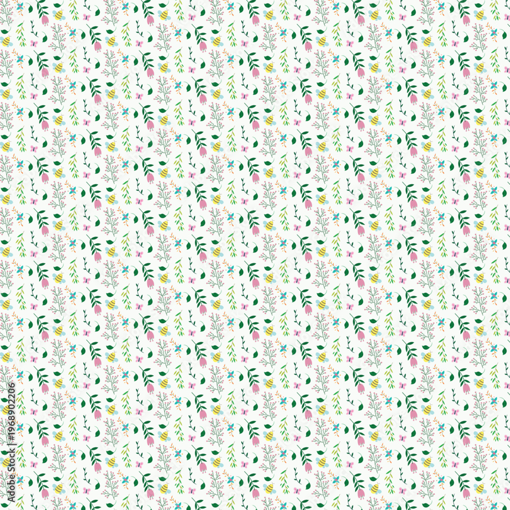 Obraz premium A Bunnies seamless pattern and background design.