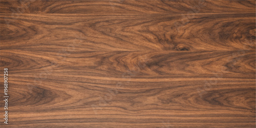 Natural brown wood texture featuring a dark oak grain pattern on a polished hardwood plank surface for a rustic timber board design